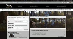 Desktop Screenshot of c21sologne-romorantin.com